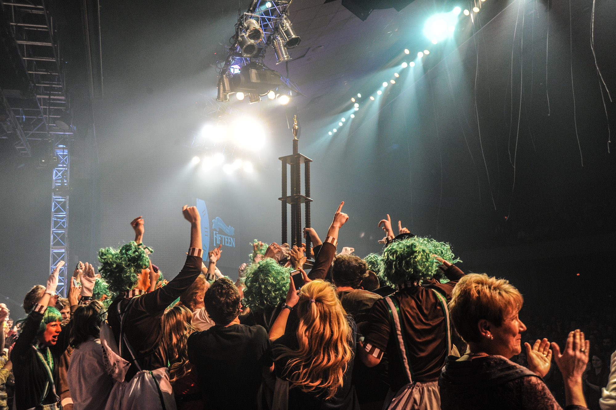 Spring Sing 2015 winners on stage