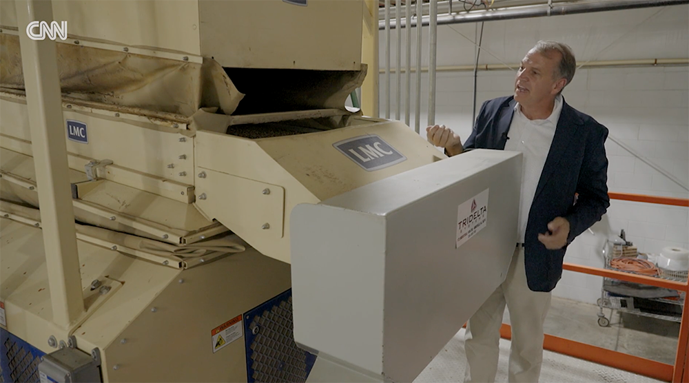 Mark Moore shows equipment