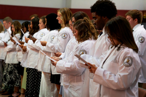 The Class of 2029 Taking the Oath of a Pharmacist